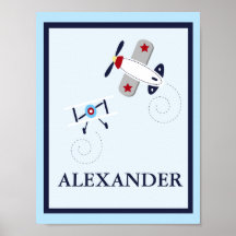AIRPLANE AVIATOR CUSTOM NAME PRINT