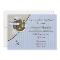 Airplane Baby Shower Invitation