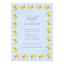 Airplane Baby Shower Invitation