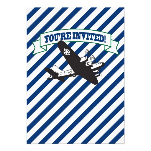 Airplane baby shower invitation ticket CUSTOM