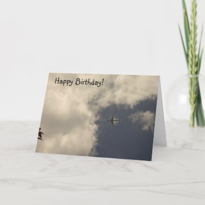 Airplane Birthday Card