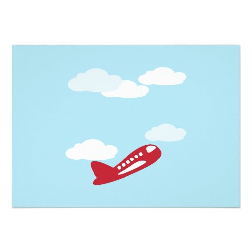 Airplane Birthday Invitation