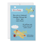 Airplane Birthday Party Invitation
