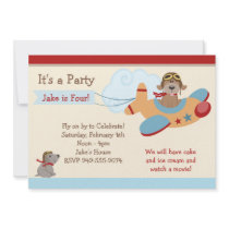 Airplane Birthday Party Invitation