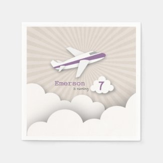 Airplane Birthday Party - Purple