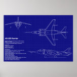 Airplane Blueprints | AV-8B Harrier