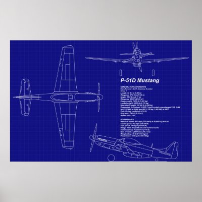 Airplane Blueprints | P-51 Mustang by ClassyWings