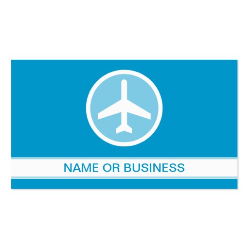 airplane bubble business card template (back side)