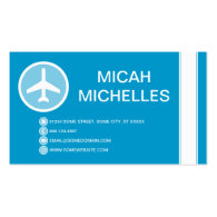 airplane bubble business card template