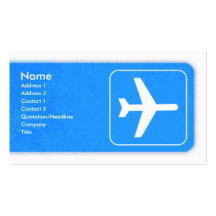 Airplane Business Card template