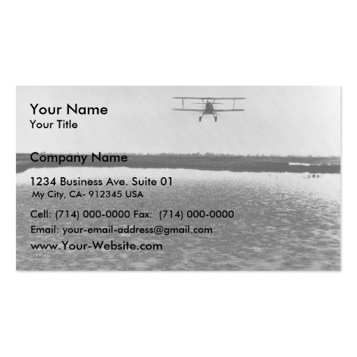 Airplane Business Card Templates