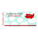 Airplane Flying birthday invitation customize
