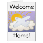 Airplane Flying Home Cards