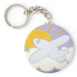 Airplane Flying Home Key Chains