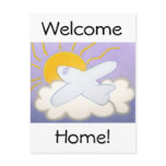 Airplane Flying Home Post Card