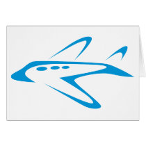 Airplane Icon Card