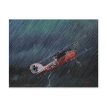 Airplane items postcard