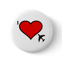 Airplane Love buttons by cloudbunnys Airplane Love buttons