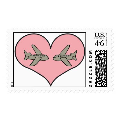Airplane Love Stamp