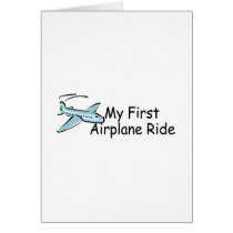 Airplane My First Airplane Ride Card