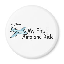 Airplane My First Airplane Ride Fridge Magnet