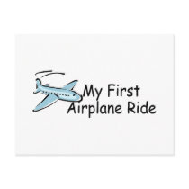 Airplane My First Airplane Ride Post Card