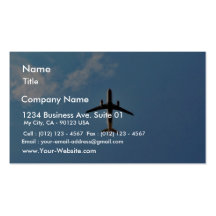 Airplane On Sky Business Card