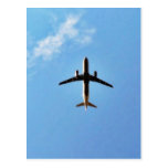 Airplane On Sky Postcard