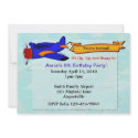 Airplane Party Personalized Invite invitation