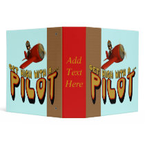 Airplane Pilot Avery Binder by sagart1952 Airplane Pilot Avery Binder