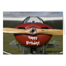 Airplane Pilot Happy Birthday Card