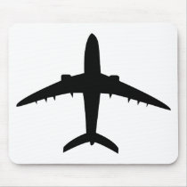 airplane plane aircraft icon mouse pads