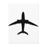 airplane plane aircraft icon post card