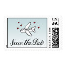 postcard - Airplane Save the Date Stamp