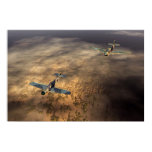 airplanes, 3d, vue, poster, digital, realism