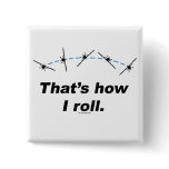 Airplane Roll Pin buttons