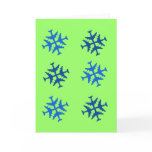 Airplane Snowflake Greeting Cards
