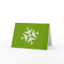 Airplane Snowflake Greeting Card