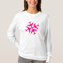 Airplane Snowflake t-shirts