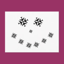 Airplane SNOWMAN postcards