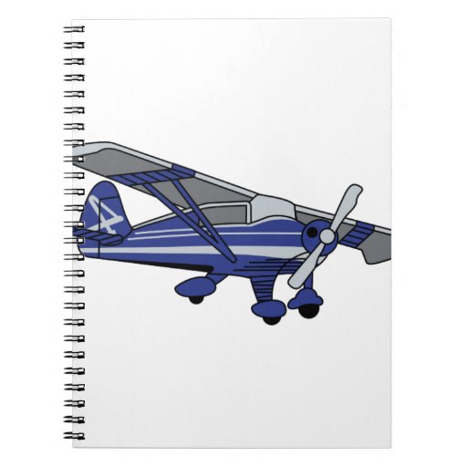Airplane Spiral Notebook Zazzle