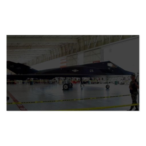 Airplane Stealth Fighter Business Card (back side)