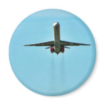 Airplane Taking Off On Airport Fridge Magnet