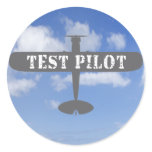 Airplane & Test Pilot Sticker