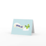 Airplane Thank you. Greeting Card