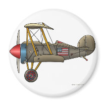 Airplane Vintage Biplane Magnets