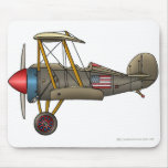 Airplane Vintage Biplane Mouse Pad