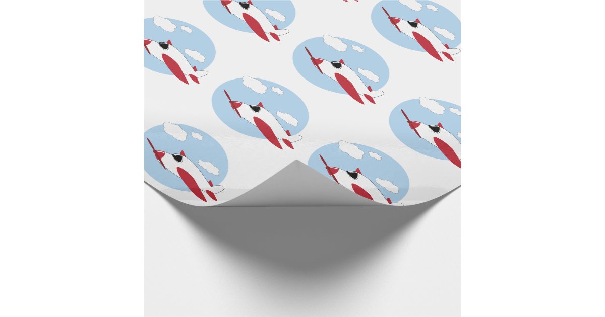 Airplane Wrapping Paper Zazzle