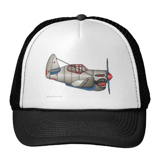 Airplane WW2 Fighter Plane Hats Mesh Hats Zazzle