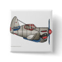 Airplane WW2 Fighter Plane Pins buttons by art1st Airplane WW2 Fighter Plane Pins buttons
